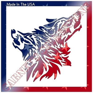 4"x4" Clear Plastic Stencil - Wolf (RA34) - Picture 1 of 2