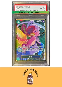 PSA 10 UTA Parallel Gold SR ST16-001 THE BEST Storage Box ONE PIECE Japanese - Picture 1 of 2