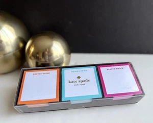 NEW Kate Spade New York Sticky Note Memo Desk Set - Picture 1 of 11