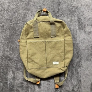 Mochila Margot Verde Lona Correas Medianas Bolsillos con Cremallera Ejército Estilo Militar Bolso - Imagen 1 de 11