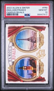 2022 Topps Allen & Ginter Famous Rivals #FR8 England/France Famous Rivals PSA 10 - Picture 1 of 2