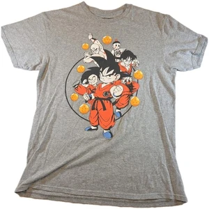 Camiseta para hombre Dragon Ball Z gris medio Toei animación gráfica Goku  - Imagen 1 de 2