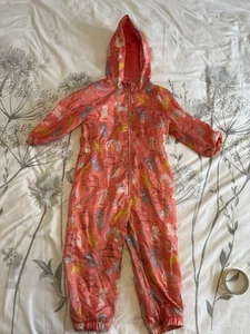 Girls 4-5 Year Old Puddle Suit With Fleece Lining And cute cat Design - Picture 1 of 5