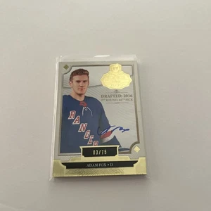 2019-20 The Cup Rookie Class of 2020 #2020AF Adam Fox RC ROOKIE AUTO /75 - Picture 1 of 2