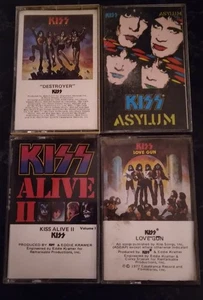 KISS (4) CASSETTES - Picture 1 of 2