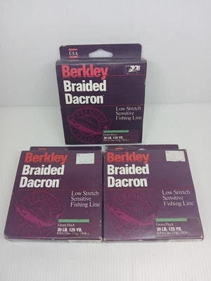 Плетеные лески Berkley Dacron 125 ярдов 30 фунтов упаковка 3 шт. - Изображение 1 из 4