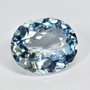 7.50Ct Sizzling Oval Cut Natural BLUE AQUAMARINE Video in Description - Picture 1 of 1