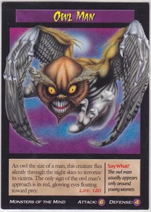 Owl Man (Cornish Mythic Beast) Weird & Wild Creatures TCG Trading Card - Picture 1 of 1