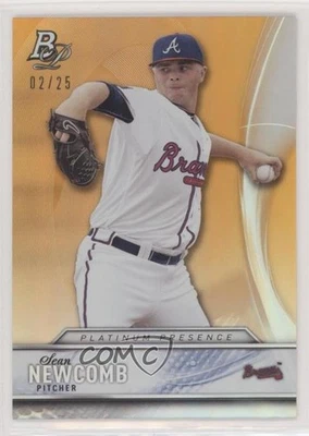 Bowman Platinum Platinum Presence Orange 2016/25 Sean Newcomb #PP-26 Foto 1 de 2