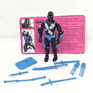 Snake Eyes V5 100% Completo 1993 Como Nuevo G.I. Figura suelta de Joe Hasbro vintage - Imagen 1 de 18
