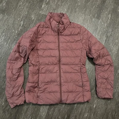 UNIQLO ультра легкий вниз куртки женщин Японии XS / США XXS розовато-лиловый нейлон - Изображение 1 из 4