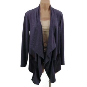 Logo Lorie Goldstein Draped Front Terry Cardigan S Color Block Oversized - Bild 1 von 14