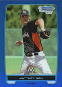 2012 Bowman Chrome Blue Prospects #BCP219 Matthew Neil MARLINS /250 R33101 