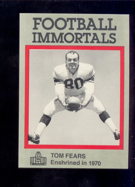 1985 Football Immortals TOM FEARS Los Angeles Rams Hall of Fame Card - Image 1 of 1
