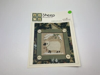The Victoria Sampler Sheep Bitty Buttons #3 Counted Cross Stitch Pattern 1R - Image 1 of 3