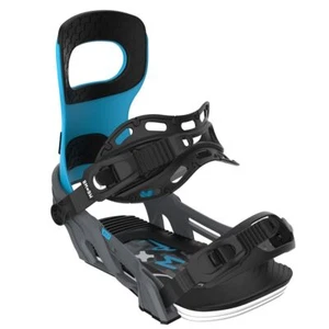 Bent Metal Bolt Men's Snowboard Bindings, Grey/Blue, Large MY25 - Picture 1 of 3