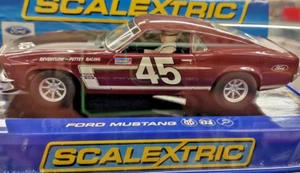 Scalextric C3424 Ford Mustang Reventlow Pettey Racing 1/32 Scale Slot Car NEW - Picture 1 of 2