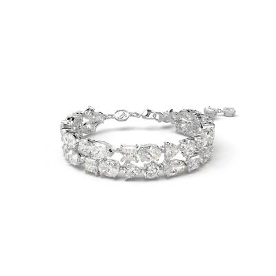 Pulsera Swarovski Mesmera cortes mixtos, blanca, chapada en rodio 5669927 Foto 1 de 4