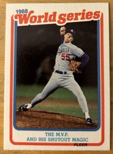 1989 Fleer “1988 World Series” MVP & His Shutout Magic Orel Hershiser #11 EXMT