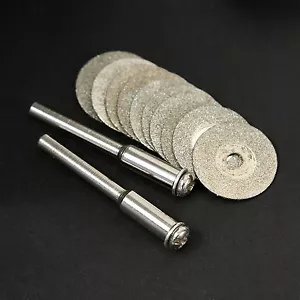10PCS Mini Diamond Cutting Off 16mm Blade Disc Wheel Power Drill Rotary Tool - Picture 1 of 9