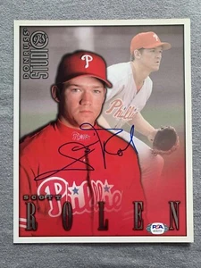 PHILLIES- SCOTT ROLEN 1998 DONRUSS STUDIO 8x10 JUMBO CARD PSA/DNA AI45713 - Picture 1 of 3