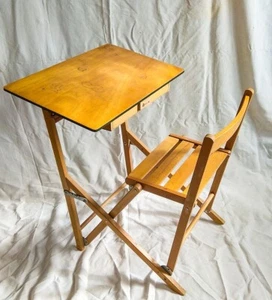 Bureau pliant enfant 1950-60 vintage - Picture 1 of 10