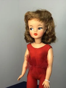 12” Vintage Ideal Pos’n Tammy Hard To Find Red Tutu & Leotard Brunette Doll #R - Picture 1 of 12