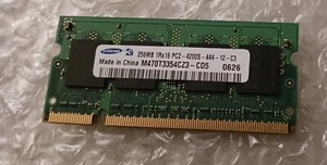 SAMSUNG M470T3354CZ3-CD5 256MB PC2-4200S DDR2 533MHZ 200PIN LAPTOP SODIMM MEMORY - Picture 1 of 2