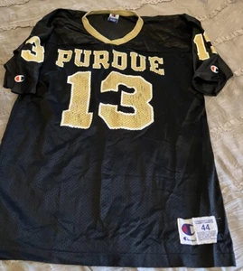 PURDUE BOILERMAKERS Football #13 Champion VINTAGE Black Size 44 Jersey USA MADE - Picture 1 of 5