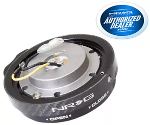 NRG Steering Wheel Quick Release Thin Version Carbon Fiber SRK-400CF - Foto 1 di 4