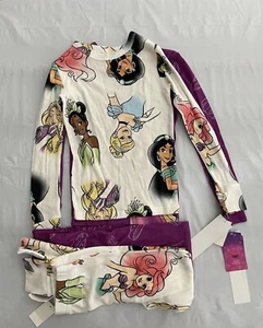 Girls Disney Princess Snug Fit 4pc Pajama Set Purple 6 NWT - Picture 1 of 5