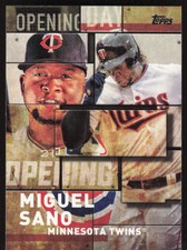 2018 Topps MLB Opening Day  Miguel Sano #OD-4 Minnesota Twins