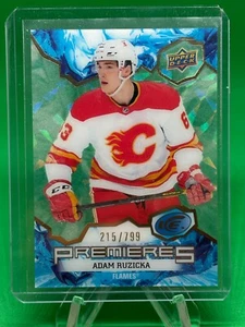 2021-22 Upper Deck Ice Premiers RC Adam Ruzicka /799 Calgary Flames - Picture 1 of 2