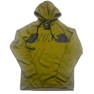 Nike Hoodie Green Black Dri-Fit Pullover Sweatshirt Hoodie 931989 399 Mens XL - Picture 1 of 7
