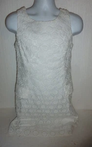 Neu mit Etikett Ice Brand weißes Spitzen-Schlupfkleid Größe 8 - Bild 1 von 4