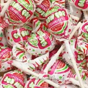 15 PIECE BULK STRAWBERRY CHARMS BLOW POPS CANDY LOLLIPOPS PARTY FAVORS GOODY BAG - Picture 1 of 1