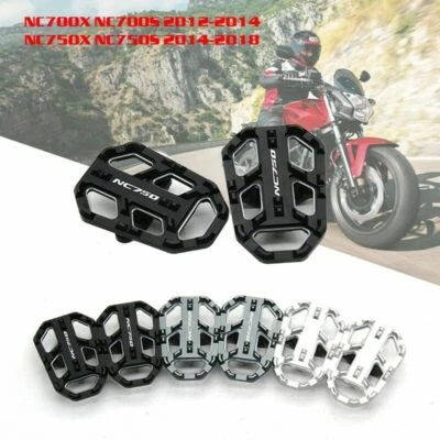 Reposapiés estriberas reposapiés para Honda NC700X NC700S 12-14 NC750X/S 2014-2018 Foto 1 de 4