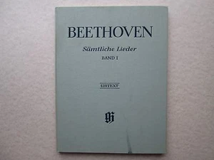 BEETHOVEN Samtliche Lieder BAND I Urtext UND GASANGE Mit Klavier HELGA LUHNING - Picture 1 of 9