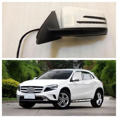 Espejo retrovisor lateral del conductor GLA para Mercedes Benz X156 GLA250 GLA200 GLA180 blanco izquierdo Foto 1 de 4