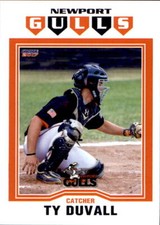 2017 Newport Gulls Choice #9 Ty Duvall Lebanon Ohio OH - NM Baseball Card