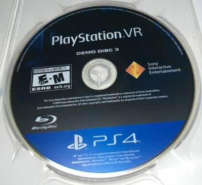 PS4 Playstation VR Demo Disc 3 (Playstation 4, PS4) Disc Only - Authentic PS4 - Image 1 of 3