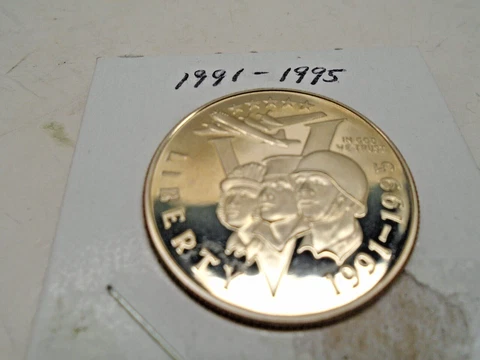 1991 - 1995 P Proof Uncirculated .50 Commemorative Half Dollar Cover