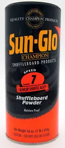 Sun-Glo #7 Speed Shuffleboard Pulverwachs - 1 Packung 1 Pfund Dose Shuffle Board Sunglo - Bild 1 von 1
