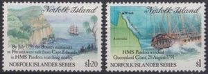 F-EX32171 NORFOLK MNH 1991 BOUNTY SHIP BARCOS HMS PANDORA SHIPWRECKED. - Picture 1 of 1