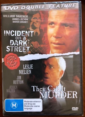 Incident on a Dark Street/They Call it Murder William Shatner Leslie Nielsen NEW - Image 1 of 2