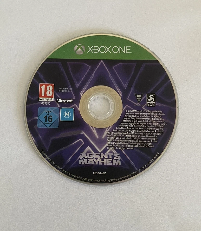Agents Of Mayhem- Microsoft Xbox One VGC Free Postage Disc Only - Image 1 of 1