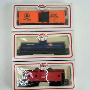 HO Scale Model Power 40' Union 76 Box Car Main Central 9125 caboose Red Safety - Picture 1 of 11