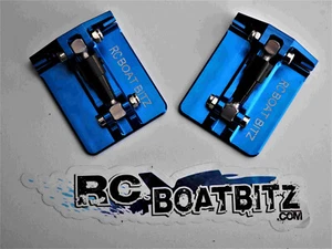 Traxxas M41 upgrade CNC trim tabs TR312 Blue - Picture 1 of 3