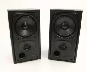 Mission 732 2-Way Reflex Bookshelf Speakers 25-75 Watts 8 Ohms - Pair Black - Picture 1 of 9
