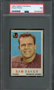 Paquete de violonchelo de fútbol americano Topps 1959 PSA 7/Sam Baker Redskins Top [C595] - Imagen 1 de 2